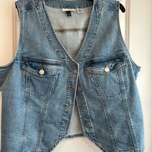 Denim Sleeveless Vest